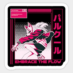 Embrace The Flow Parkour Sticker